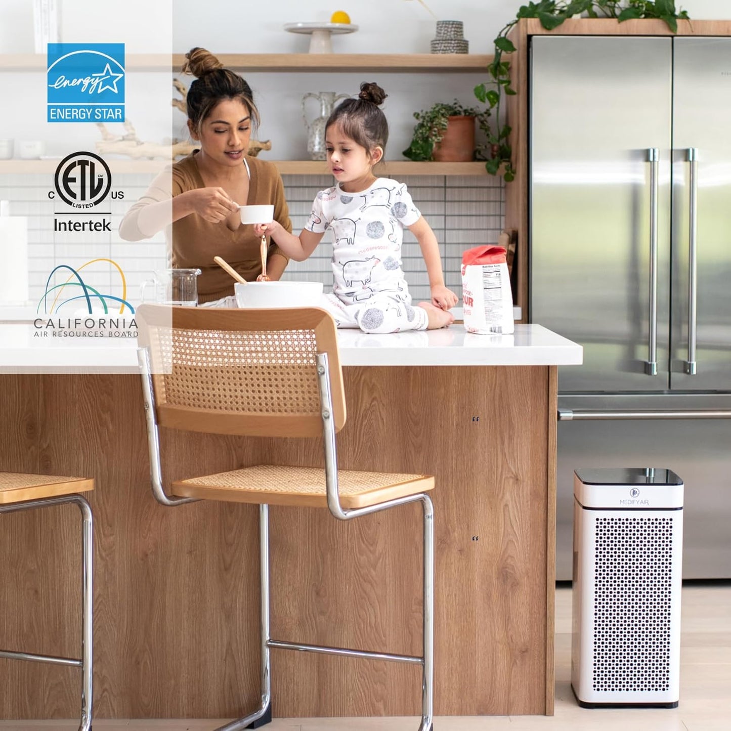 MA-40 Air Purifier with H13 True HEPA Filter | 840 Sq Ft Coverage | for Allergens, Wildfire Smoke, Dust, Odors, Pollen, Pet Dander | Quiet 99.7% Removal to 0.1 Microns | White, 2-Pack