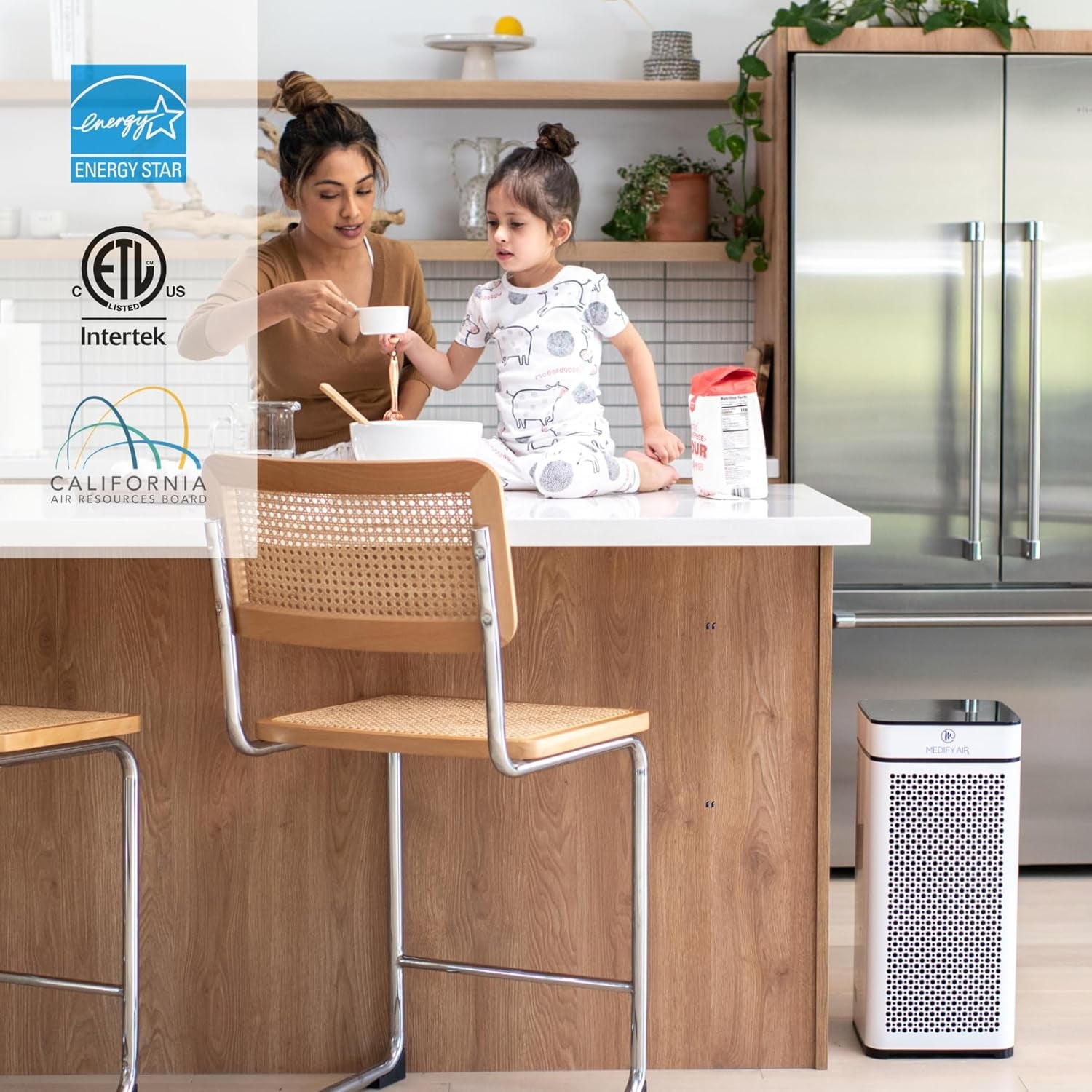 MA-40 Air Purifier with H13 True HEPA Filter | 840 Sq Ft Coverage | for Allergens, Wildfire Smoke, Dust, Odors, Pollen, Pet Dander | Quiet 99.7% Removal to 0.1 Microns | White, 2-Pack