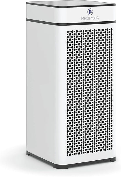 Medify MA-40 Air Purifier with H13 True HEPA Filter | 840 Sq Ft Coverage | for Allergens, Smoke, Smokers, Dust, Odors, Pollen, Pet Dander | Quiet 99.9% Removal to 0.1 Microns | White, 1-Pack