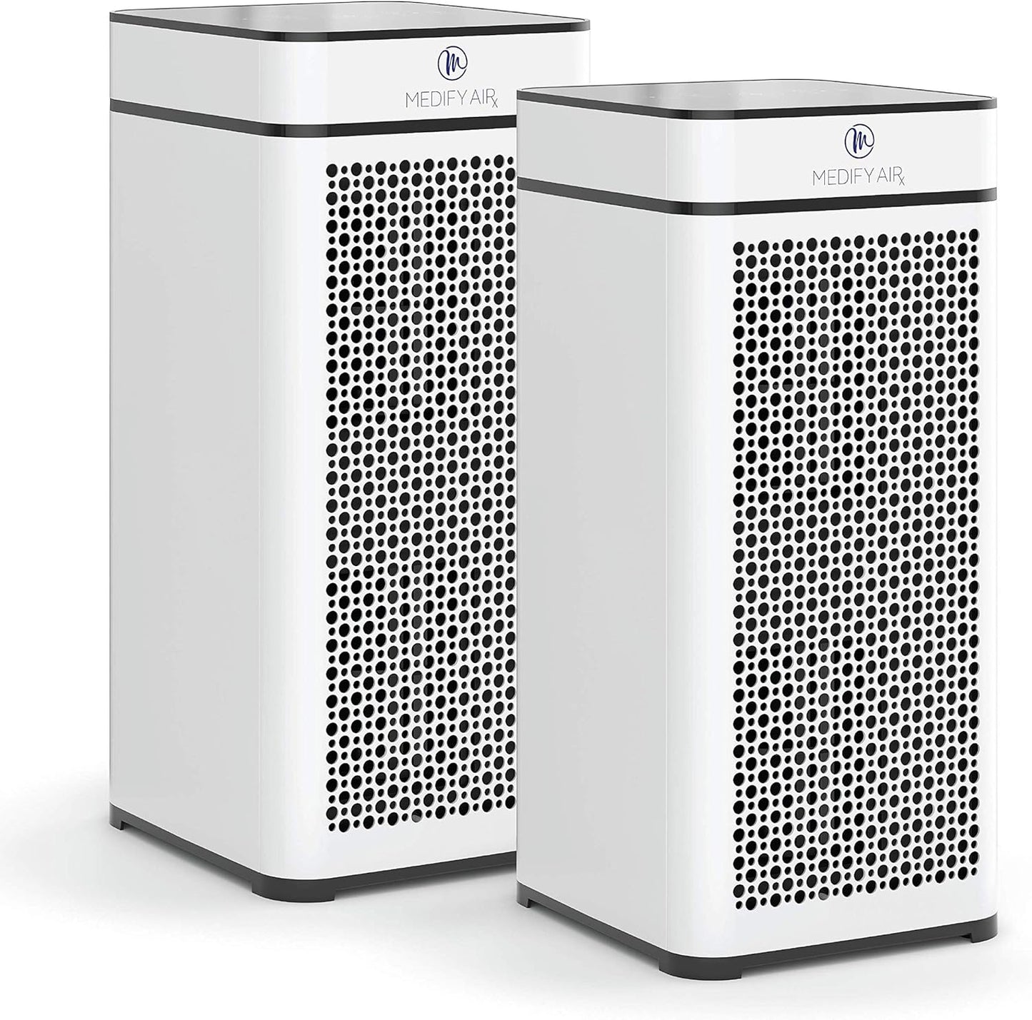 MA-40 Air Purifier with H13 True HEPA Filter | 840 Sq Ft Coverage | for Allergens, Wildfire Smoke, Dust, Odors, Pollen, Pet Dander | Quiet 99.7% Removal to 0.1 Microns | White, 2-Pack